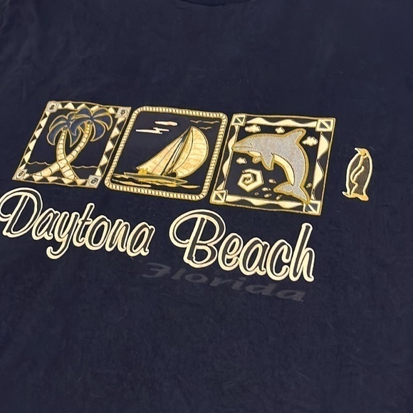 Vintage Daytona Beach USA Made Crewneck T-shirt Size Large - Picture 4 of 10